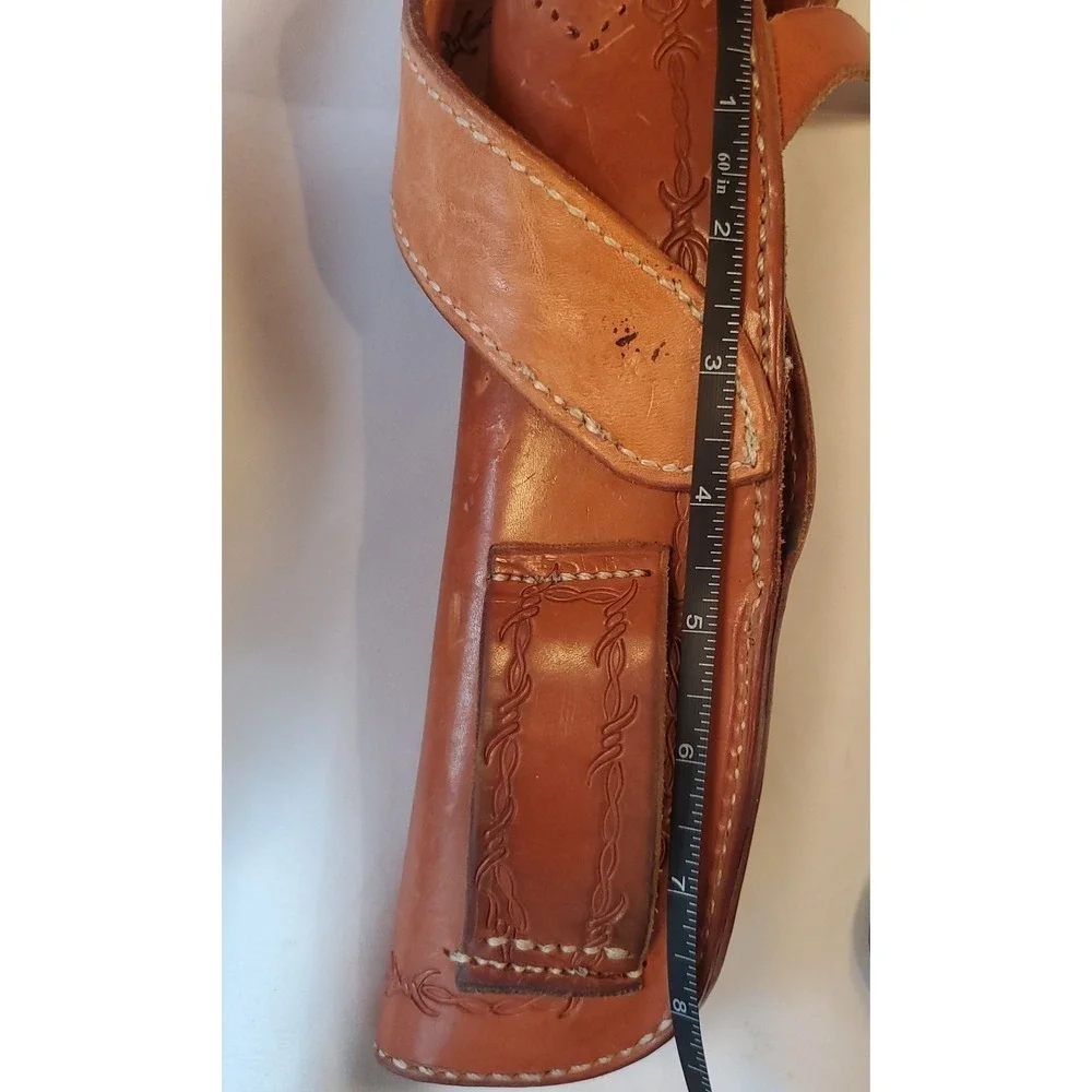 Large Frame Revolver Leather Vertical Shoulder Holster McKenzie Saddlery -READ